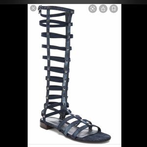 Stuart Weitzman Denim Gladiator sandals